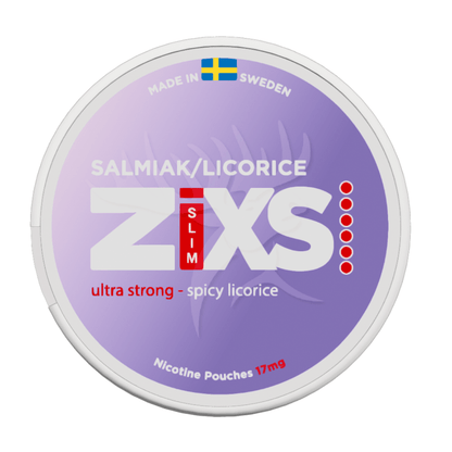 ZIXS Salmiak / Licorice Ultra Strong Slim